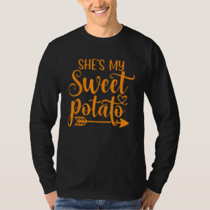 Sie ist meine Süßkartoffel Ich Yam Thanksgiving-Pa T-Shirt