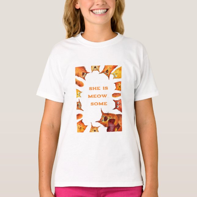 Sie ist Meow..einige T-Shirt (Vorderseite)