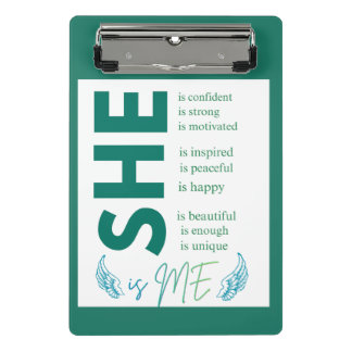 SIE Ist Mich Inspirierende Frauen-Empowerment-Swea Mini Klemmbrett