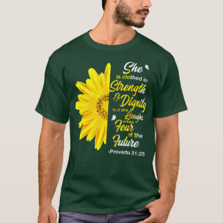 Sie ist mit einem Geschenk für die Kraft bekleidet T-Shirt