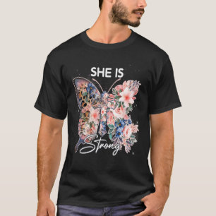 Sie ist stark Gott ist die ganze Zeit Christlich b T-Shirt