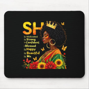Sie ist stark motiviert selbstbewusst gesegnet Sch Mousepad