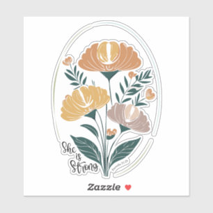 Sie ist stark Psalm Boho Christlich Inspiration T Aufkleber