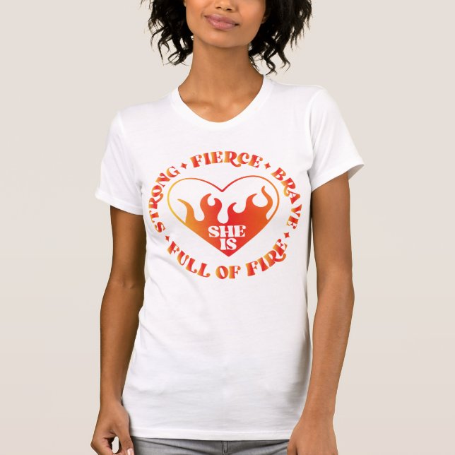Sie ist stark verzweifelt tapfer, voller Shirt im  (Vorderseite)