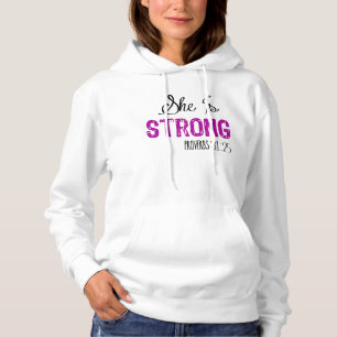 Sie ist starkes christliches religiöses Sweatshir Hoodie