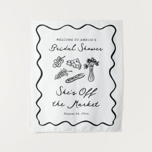 Sie ist vergeben - Bold & Whimsical Handlettering Wandteppich