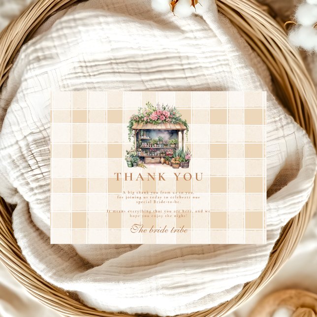 Sie ist vom Brautparty des Marktes abgeschnitten Dankeskarte (Von Creator hochgeladen)