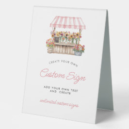 Sie ist vom Markt abgezogen Tischaufsteller