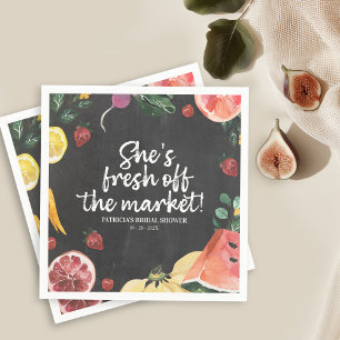 Sie ist vom Markt Bauernmarkt-Brautjungfernparty Serviette
