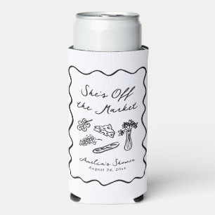 Sie ist vom Markt Bold & Whimsical Handgezeichnet Selters Dosenkühler