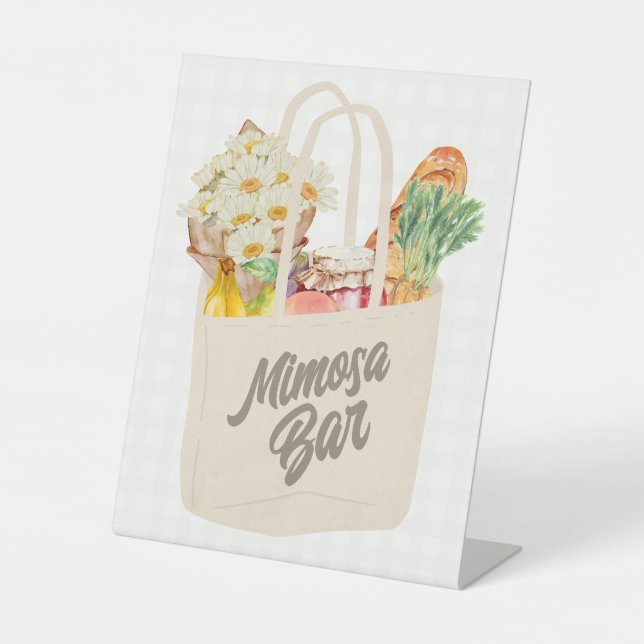 Sie ist vom Markt Brautparty Mimosa Bar Sockelschild (Vorderseite)