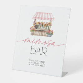 Sie ist vom Markt Mimosa Bar Sockelschild