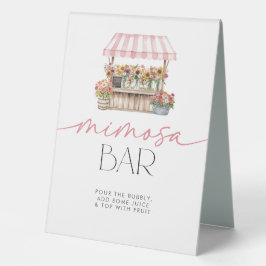 Sie ist vom Markt Mimosa Bar Tischaufsteller