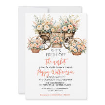 Sie ist vom Markt Shop Bridal Dusche Einladung