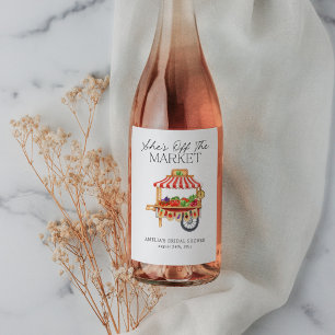 Sie ist vom Markt weg Weinetikett