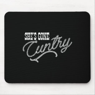 Sie ist weg Ry, Country-Musik, Cowboy-Western Mousepad