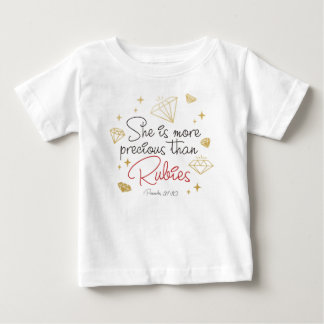 Sie ist Wertvoller als Rubies Bodysuit Baby T-shirt