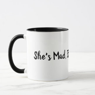 Sie ist wütend, aber sie ist magische Tasse