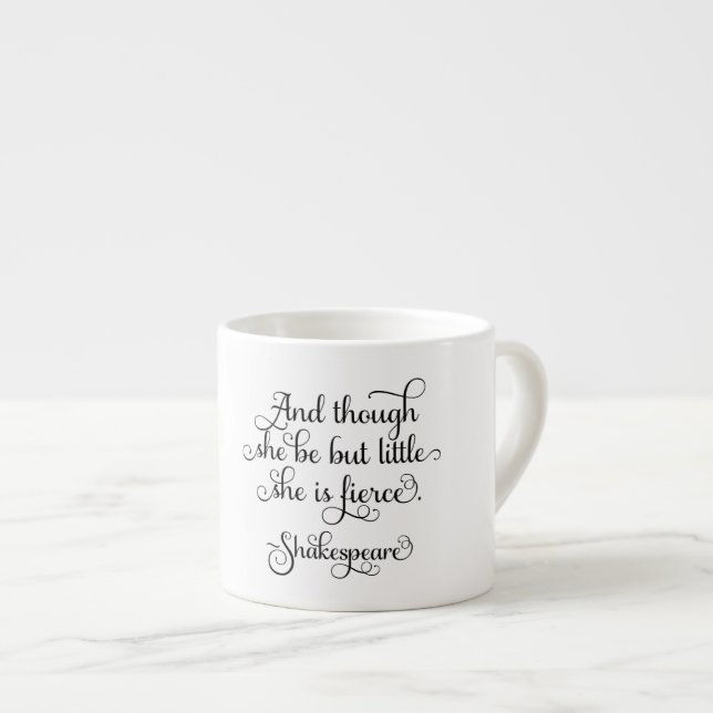 Sie ist zwar wenig, aber sie ist heftig. espressotasse (Vorderseite Rechts)