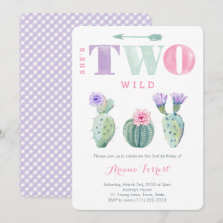 Sie ist zwei wilde In ZWEI dem wilden 2. Geburtsta Einladung