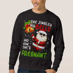 Sie jingled meine Glocken schwangere Niedliche Wei Sweatshirt