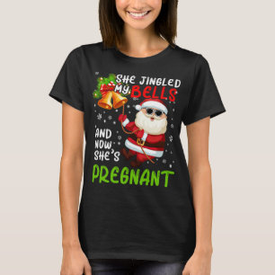 Sie jingled meine Glocken schwangere Niedliche Wei T-Shirt