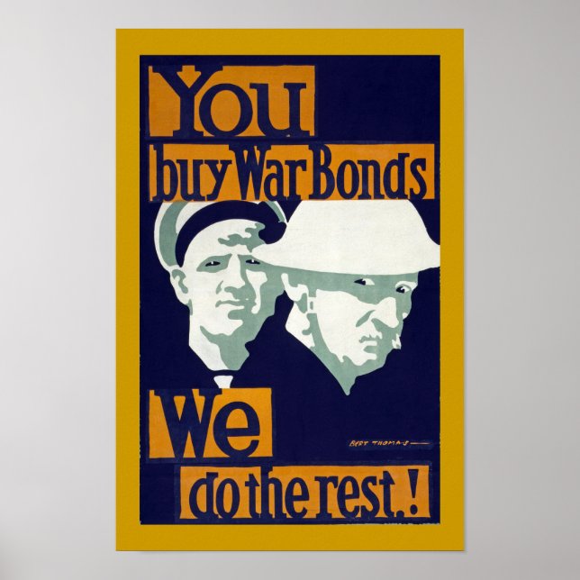 Sie kaufen Kriegsanleihen, Wir machen die Erholung Poster (Vorne)