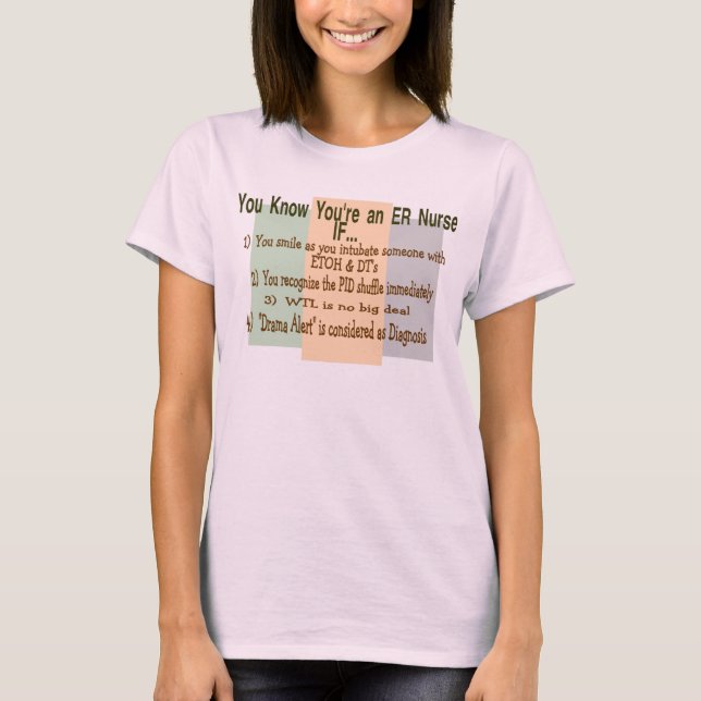SIE kennen Ihre Krankenschwester, WENN T-Shirt (Vorderseite)