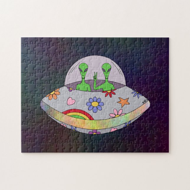 Sie kommen in Peace UFO (Horizontal)