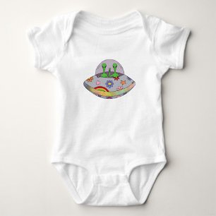 Sie kommen in Peace UFO Baby Strampler