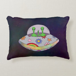 Sie kommen in Peace UFO Dekokissen