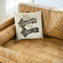 Sie können alles tun, was Brown Beige Zitat