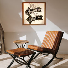 Sie können alles tun, was Brown Beige Zitat