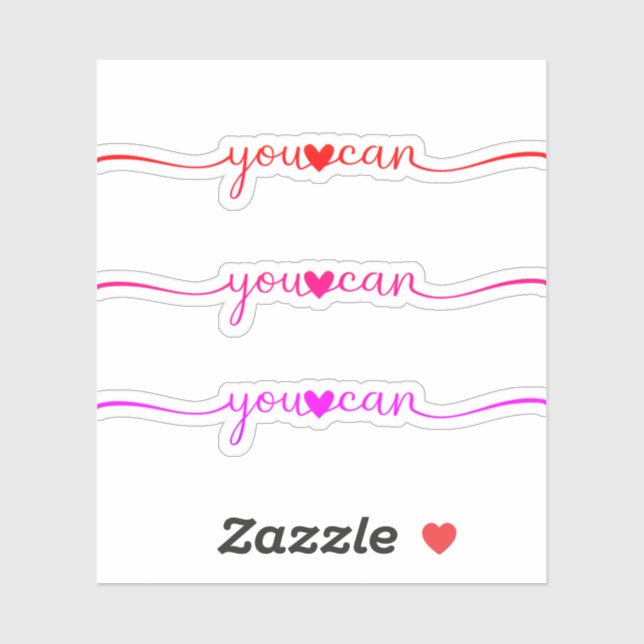 Sie können aufkleber (Blatt)