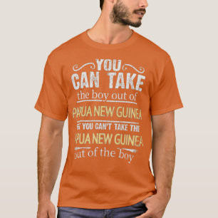 Sie können den Jungen aus Papua-Neuer Guinea nehme T-Shirt