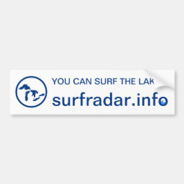 Sie können die Seen surfen! Stoßdämpfer. Great Autoaufkleber