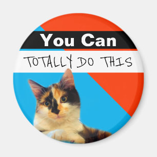 Sie können diese Niedliche Kitten Blue Orange vol Magnet