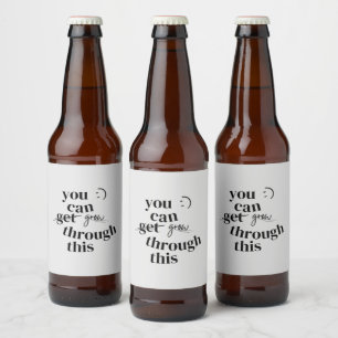 Sie können durch diese Inspiration wachsen Bierflaschenetikett