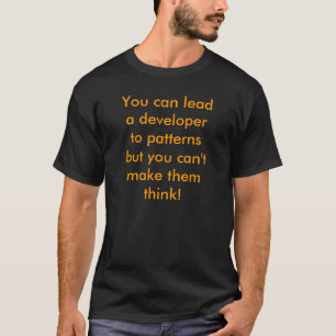 Sie können einen Entwickler zu den Mustern führe T-Shirt