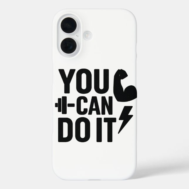 Sie können es tun - Inspiration Sport Phone Case (Rückseite)