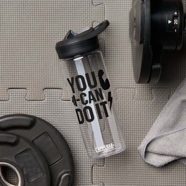 Sie können es tun - Motivierend Wasserflasche Trinkflasche (Fitnessstudio (gedreht))