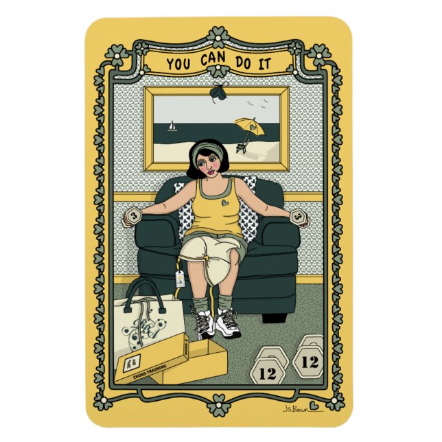 Sie können ihn_C_4x6-Kühlschrank erstellen Magnet (Vertikal)