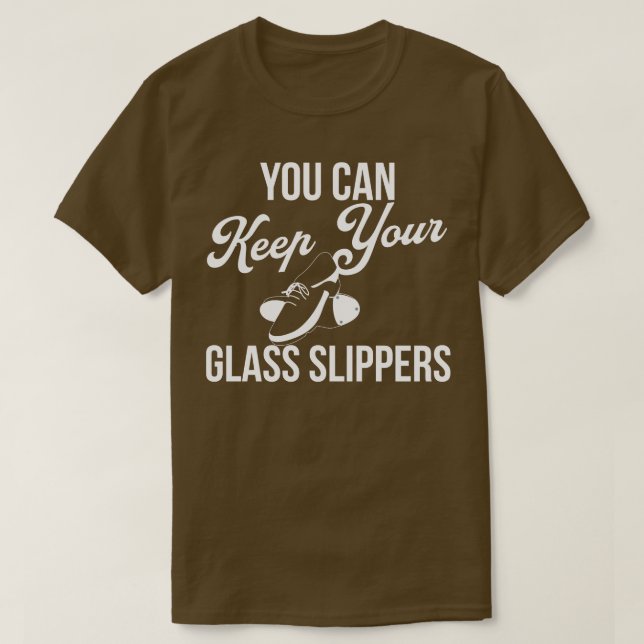 Sie können Ihre Glass-Slippers Funny Stich Tanzen  T-Shirt (Design vorne)