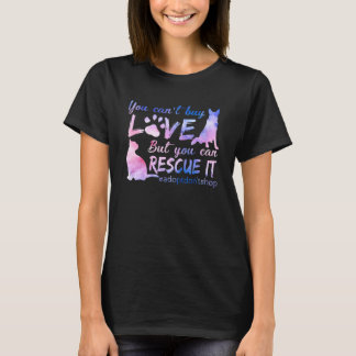 Sie können keine Liebe Gefärbte Krawatte Hundkatze T-Shirt