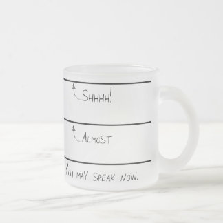 Sie können mattierte Kaffee-Tasse jetzt sprechen Mattglastasse