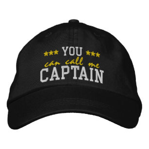 Sie können mich Kapitän nennen Bestickte Baseballkappe