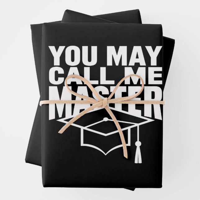 Sie können mich Master Graduate 2024 nennen Geschenkpapier Set (Beispiel)
