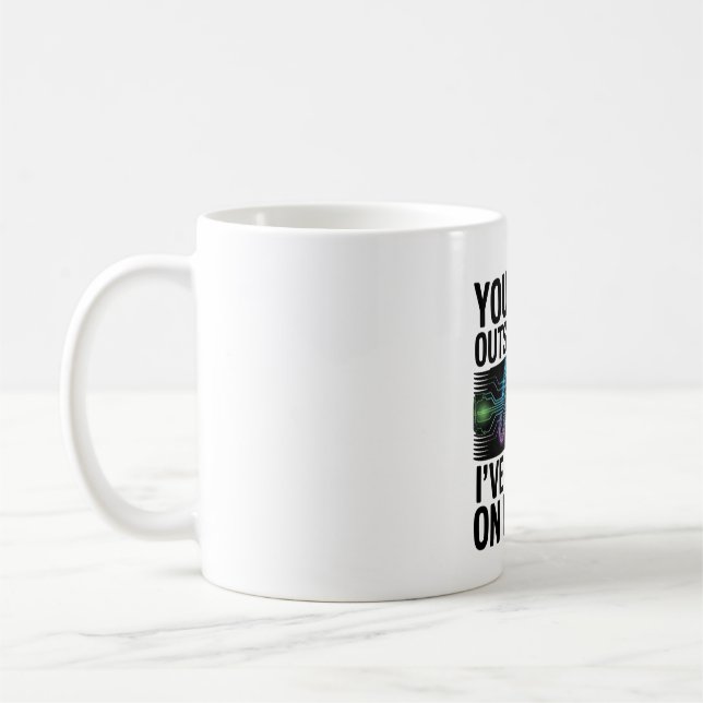 Sie können mich nicht übertreiben - KI auf meiner  Kaffeetasse (Links)