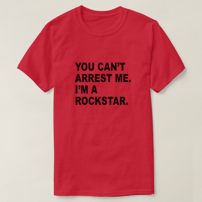 SIE KÖNNEN MICH NICHT VERHAUPTEN, ICH BIN EIN ROCK T-Shirt (Design vorne)