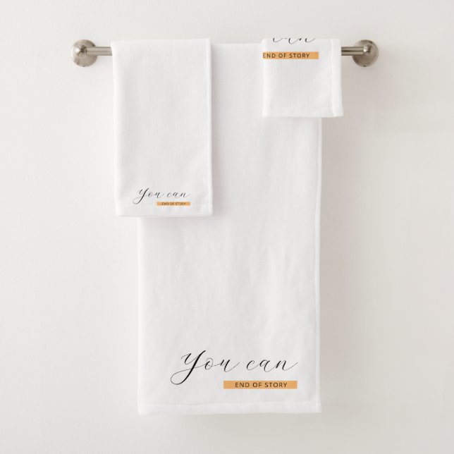 Sie können | Motivierend Angebot | Inspiration Badhandtuch Set (Insitu)